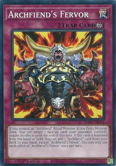 Archfiend's Fervor (Common) [BPRO-EN074-C]