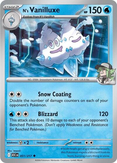 N's Vanilluxe - 051/217 (Uncommon) [ASC-051-U]