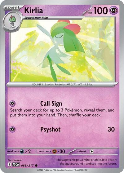 Kirlia - 088/217 (Common) [ASC-088-C]