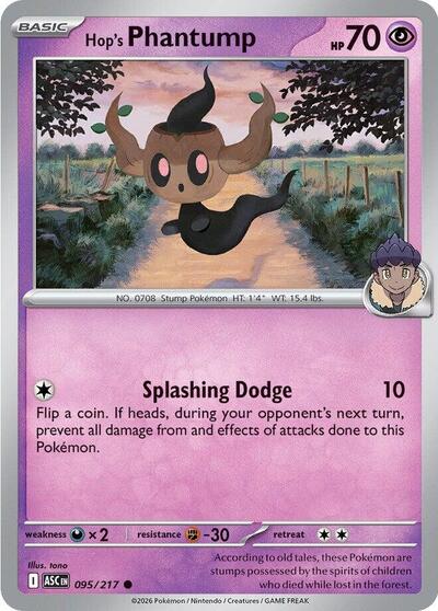 Hop's Phantump - 095/217 (Common) [ASC-095-C]