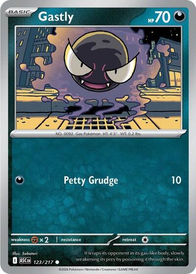 Gastly - 123/217 (Common) [ASC-123-C]