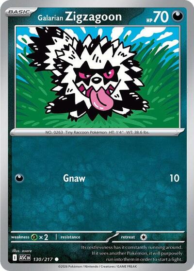 Galarian Zigzagoon - 130/217 (Common) [ASC-130-C]