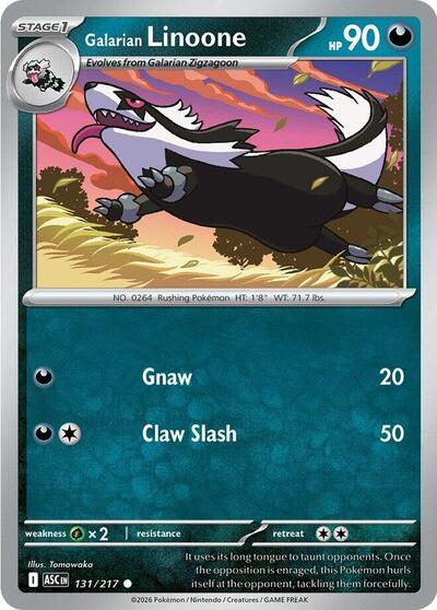 Galarian Linoone - 131/217 (Common) [ASC-131-C]