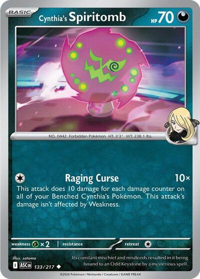 Cynthia's Spiritomb - 133/217 (Uncommon) [ASC-133-U]