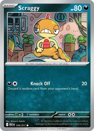 Scraggy - 134/217 (Common) [ASC-134-C]