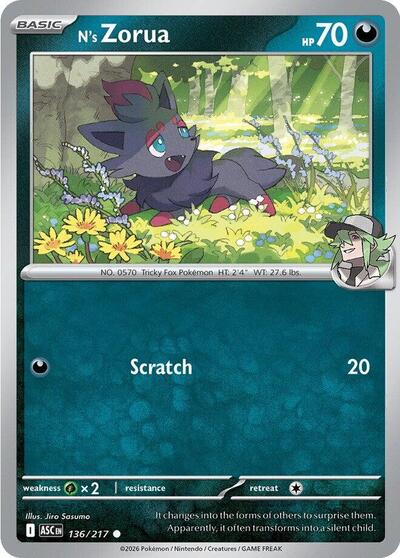 N's Zorua - 136/217 (Common) [ASC-136-C]