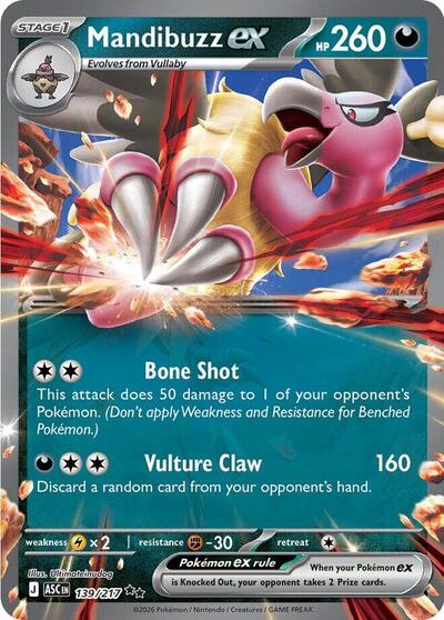 Mandibuzz ex - 139/217 (Double Rare) [ASC-139-DR]