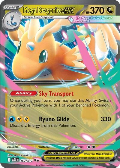 Mega Dragonite ex - 152/217 (Double Rare) [ASC-152-DR]