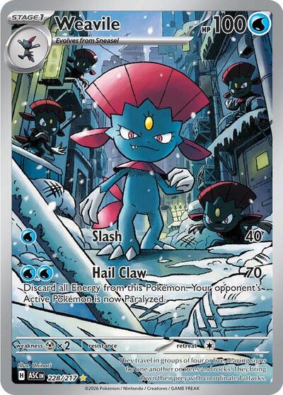 Weavile - 228/217 (Illustration Rare) [ASC-228-IR]