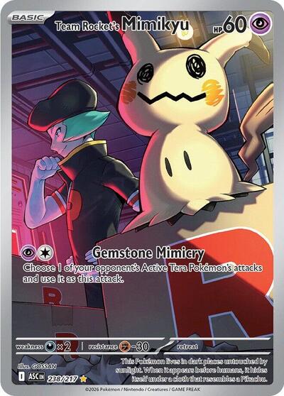 Team Rocket's Mimikyu - 238/217 (Illustration Rare) [ASC-238-IR]