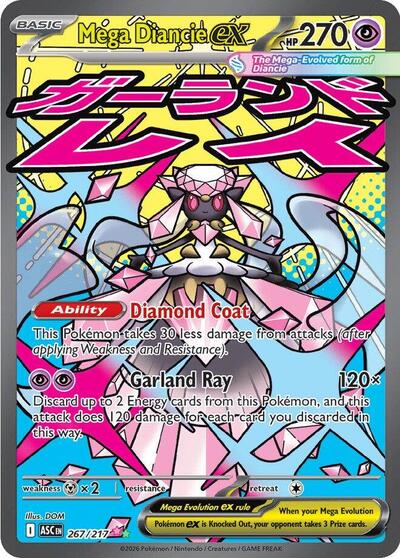 Mega Diancie ex - 267/217 (Mega Attack Rare) [ASC-267-MAR]