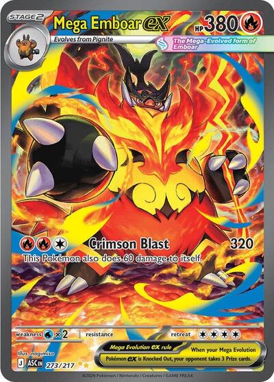 Mega Emboar ex - 273/217 (Special Illustration Rare) [ASC-273-SIR]
