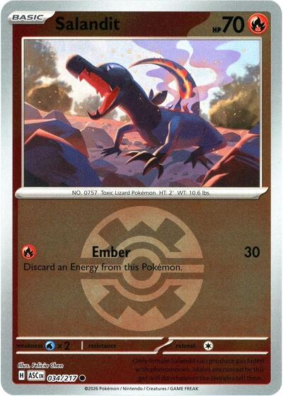 Salandit (Quick Ball) - 034/217 (Common) [ASC-034-C]