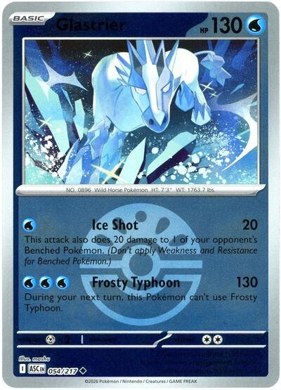 Glastrier (Friend Ball) - 054/217 (Uncommon) [ASC-054-U]