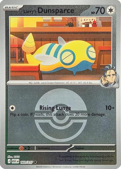 Larry's Dunsparce (Poke Ball) - 163/217 (Common) [ASC-163-C]