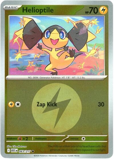 Helioptile (Energy Symbol Pattern) - 063/217 (Common) [ASC-063-C]