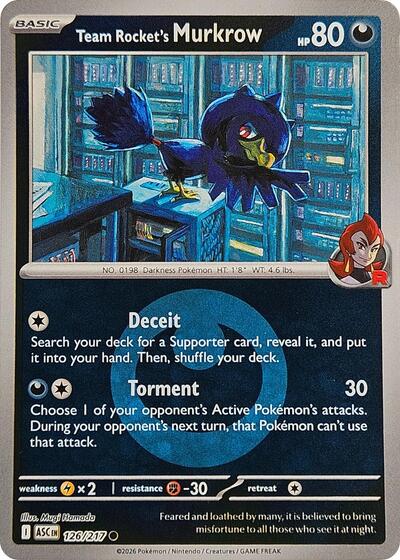 Team Rocket's Murkrow (Energy Symbol Pattern) - 126/217 (Common) [ASC-126-C]