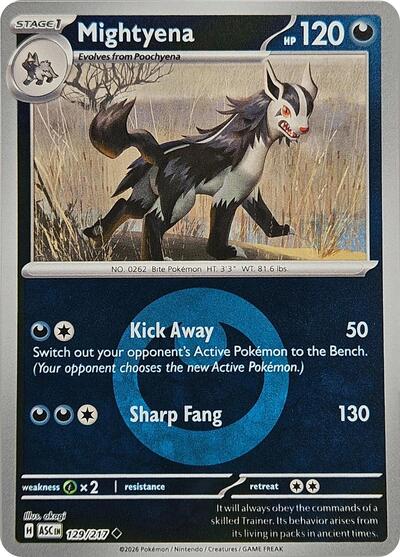 Mightyena (Energy Symbol Pattern) - 129/217 (Uncommon) [ASC-129-U]