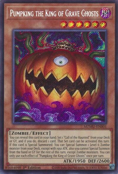 Pumpking the King of Grave Ghosts (Secret Rare) [MZMU-EN001-SeR]
