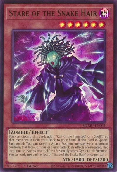 Stare of the Snake Hair (Ultra Rare) [MZMU-EN003-UR]