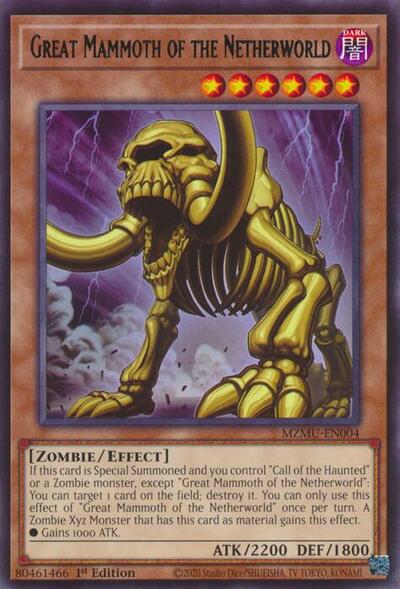Great Mammoth of the Netherworld (Rare) [MZMU-EN004-R]