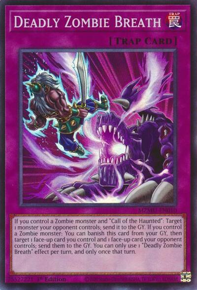 Deadly Zombie Breath (Super Rare) [MZMU-EN010-SuR]