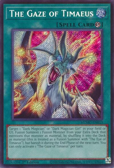 The Gaze of Timaeus (Secret Rare) [MZMU-EN013-SeR]