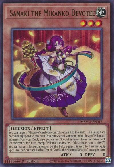Sanaki the Mikanko Devotee (Ultra Rare) [MZMU-EN017-UR]
