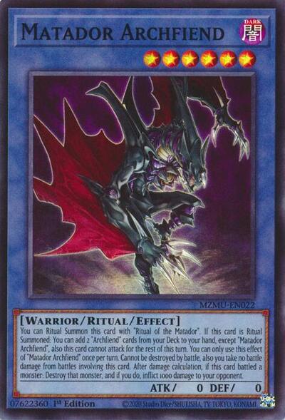 Matador Archfiend (Super Rare) [MZMU-EN022-SuR]