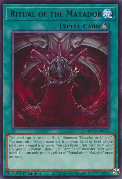 Ritual of the Matador (Rare) [MZMU-EN024-R]