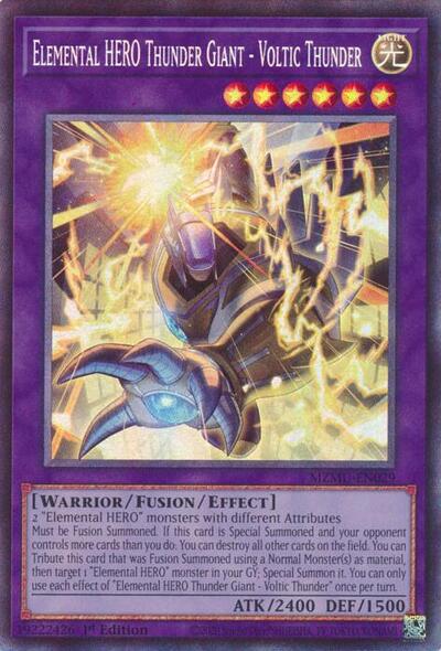 Elemental HERO Thunder Giant - Voltic Thunder (Collector's Rare) [MZMU-EN029-CR]