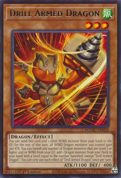 Drill Armed Dragon (Rare) [MZMU-EN030-R]