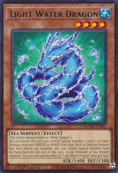Light Water Dragon (Rare) [MZMU-EN031-R]