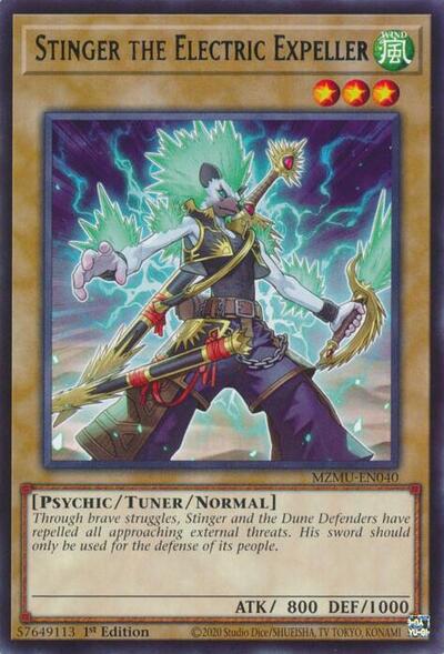 Stinger the Electric Expeller (Rare) [MZMU-EN040-R]