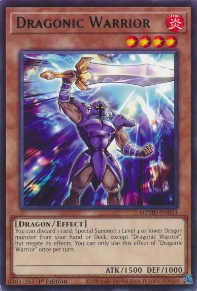 Dragonic Warrior (Rare) [MZMU-EN043-R]