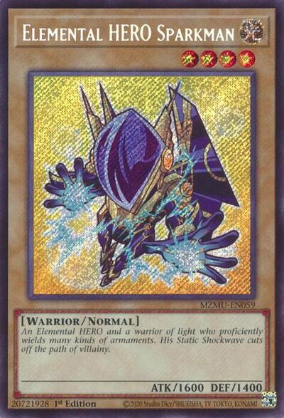 Elemental HERO Sparkman (Secret Rare) [MZMU-EN059-SeR]
