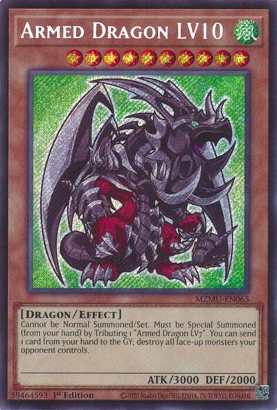 Armed Dragon LV10 (Secret Rare) [MZMU-EN065-SeR]