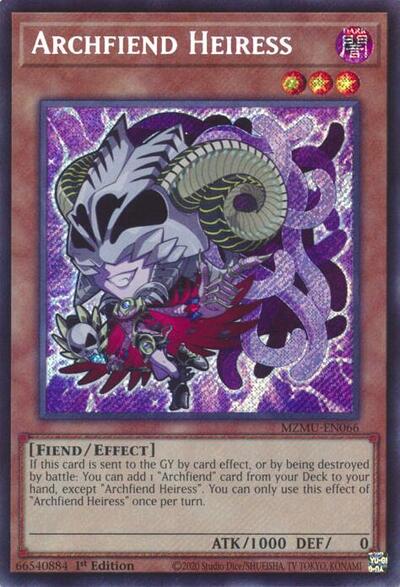 Archfiend Heiress (Secret Rare) [MZMU-EN066-SeR]