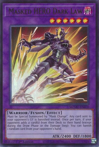 Masked HERO Dark Law (Ultra Rare) [MZMU-EN070-UR]