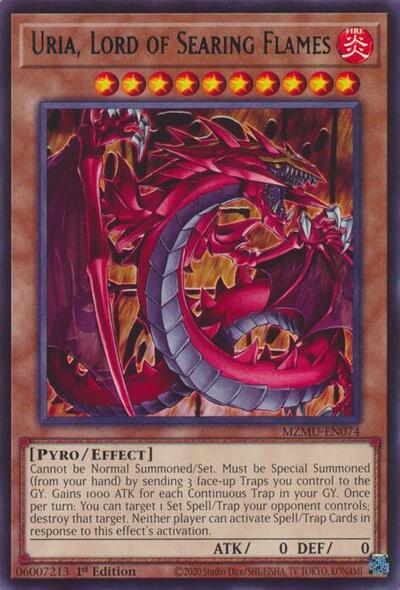 Uria, Lord of Searing Flames (Rare) [MZMU-EN074-R]