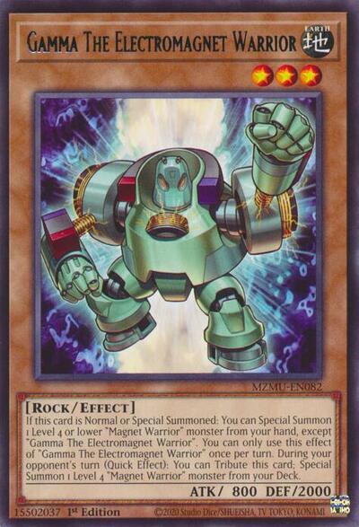 Gamma The Electromagnet Warrior (Rare) [MZMU-EN082-R]