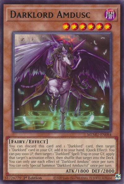 Darklord Amdusc (Rare) [MZMU-EN084-R]