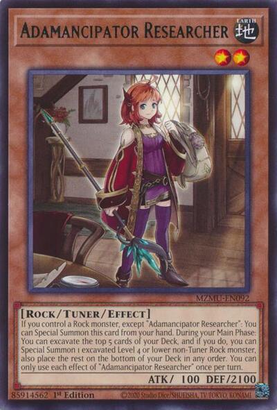 Adamancipator Researcher (Rare) [MZMU-EN092-R]