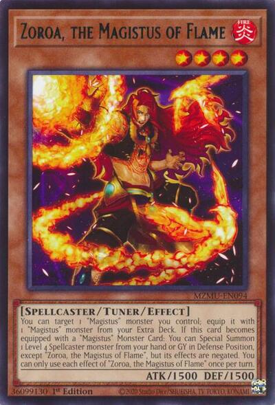 Zoroa, the Magistus of Flame (Rare) [MZMU-EN094-R]