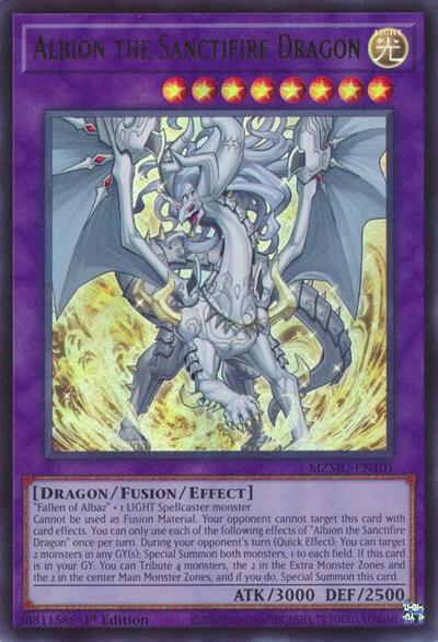 Albion the Sanctifire Dragon (Ultra Rare) [MZMU-EN101-UR]