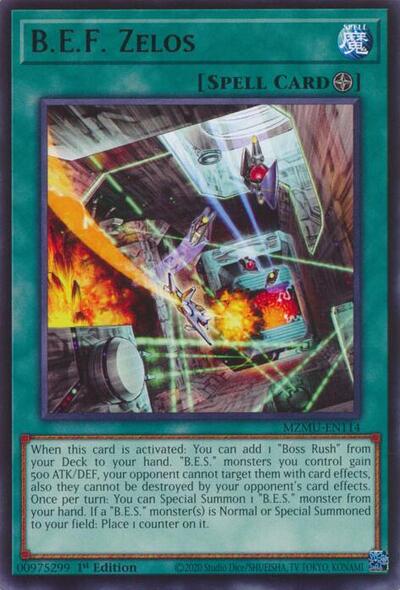 B.E.F. Zelos (Rare) [MZMU-EN114-R]