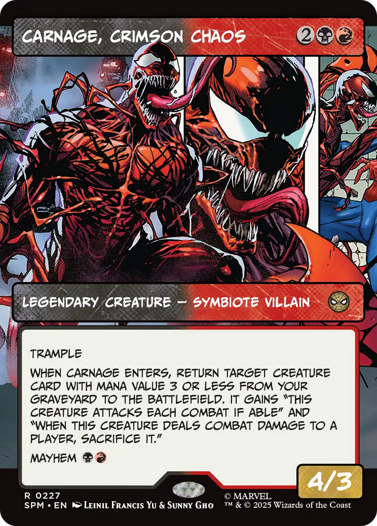 Carnage, Crimson Chaos - Borderless - Showcase - Full Art [SPM-227]