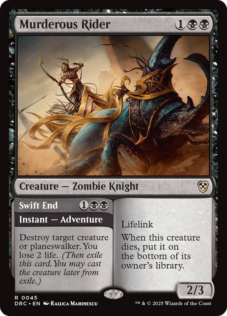 Murderous Rider // Swift End [DRC-45]