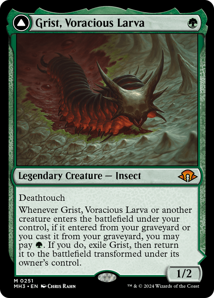 Grist, Voracious Larva // Grist, the Plague Swarm [MH3-251]