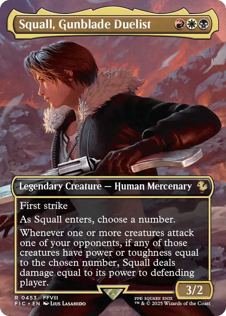 Squall, Gunblade Duelist - Borderless - Full Art [FIC-453]
